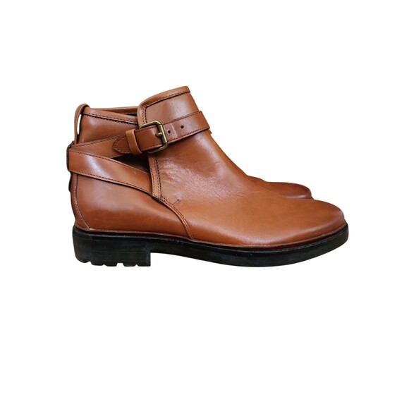 Coach Bryce Camel Brown Jodphur Ankle Boots Mens 8D Old Money Preppy Equestrian - Picture 1 of 8